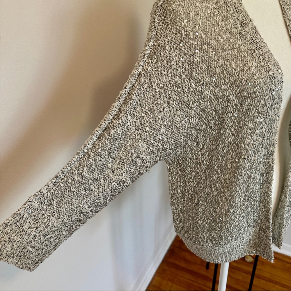 Apt. 9 | Sparkly Gray Cardigan Sweater - Picture 4 of 12